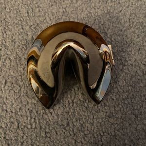 Silver Fortune Cookie Decor